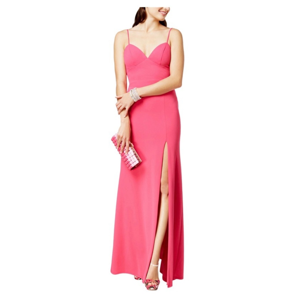 Pink formal maxi dress